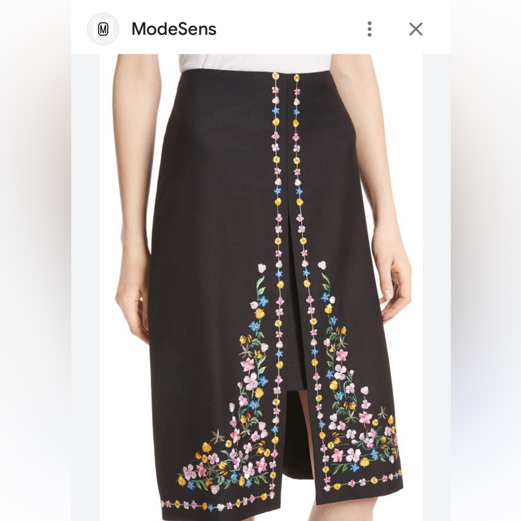 Ted Baker Vicks Hampton Print A-Line Skirt Sz 3